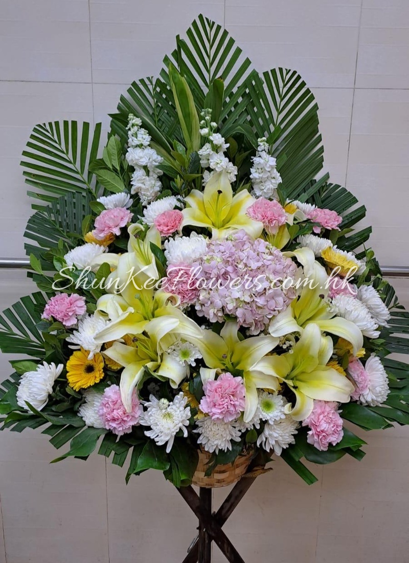 悼念花牌,帛事花牌,白事花牌- 香港順記花店